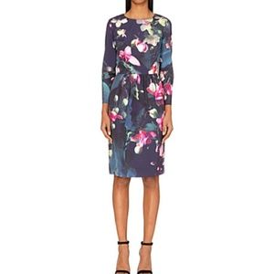 Ted Baker London Ilisa Fuschia Floral Dress - 0 XS